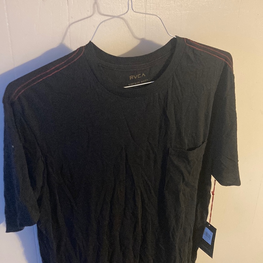 RVCA large black vintage wash skateboard shirt
